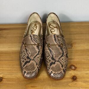 Sam Edelman Lior Snakeskin Leather Loafer Women's Size 7.5